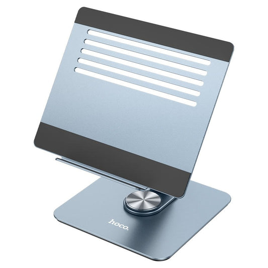 Hoco, Aluminium Alloy Tablet Desktop Holder 360? Rotation Stable Clamp Folding Storage Adjustable Height 7'-12.9'