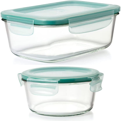 Phoenix, Smart Seal Glass Food Container Set Of 3 Pcs, Available in Different Sizes