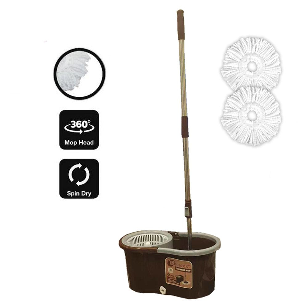 Phoenix, Easy Spin 360 Press Mop Bucket Set, Available in Different Colors