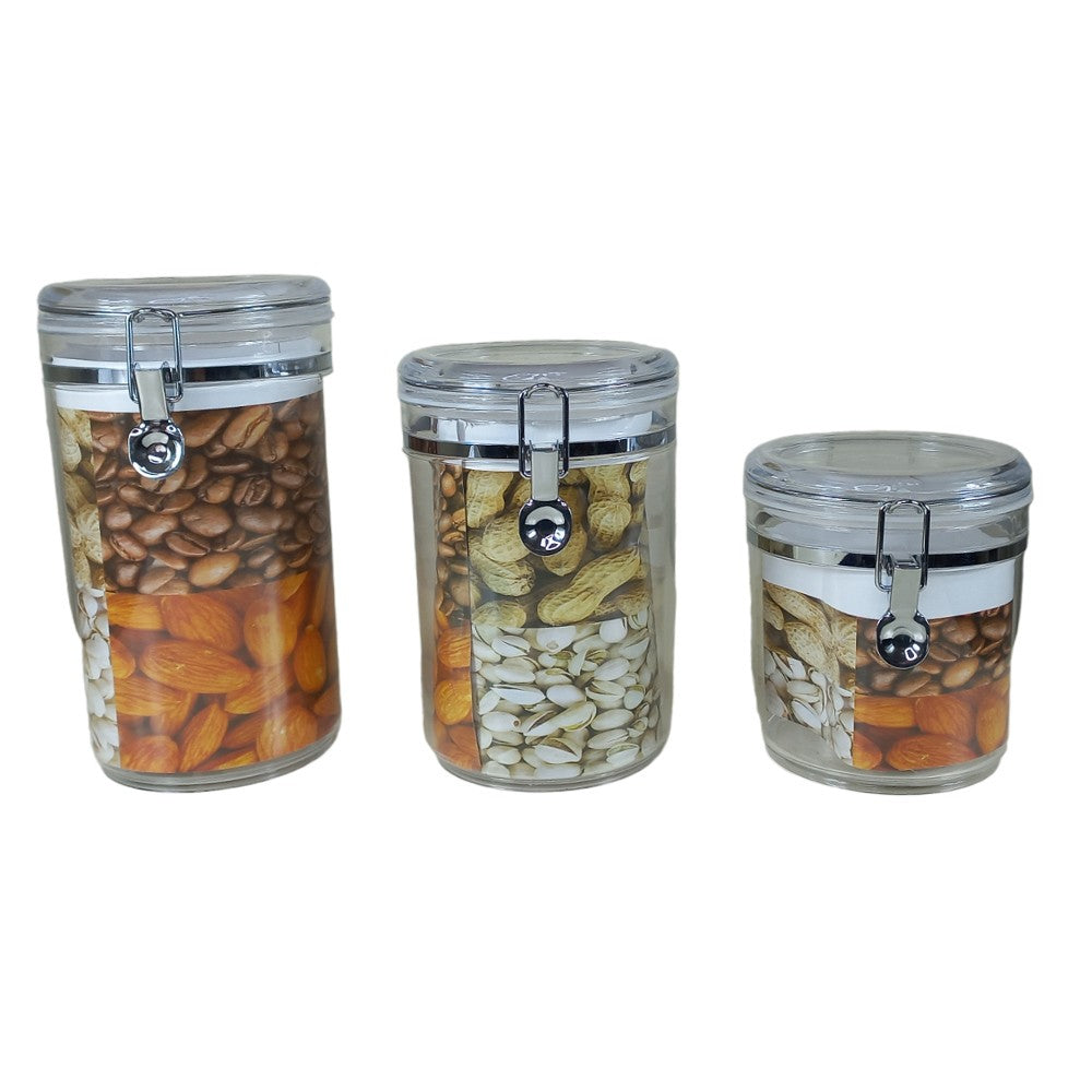Phoenix, Acrylic Airtight Round Food Jar, Available in Different Sizes
