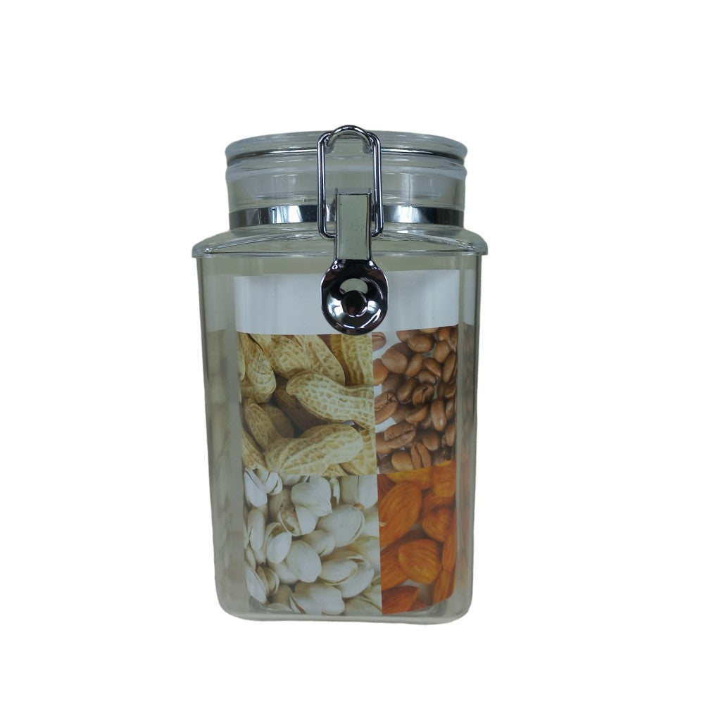 Phoenix, Acrylic Airtight Squared Food Jar, Available in Different Sizes