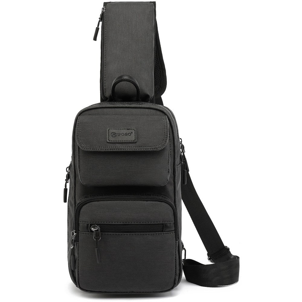 Poso, Anti Theft Sling Bag, Crossbody Pack - Lockable Zippers, Rfid Safe Pocket And Cut Resistant Fabric Black