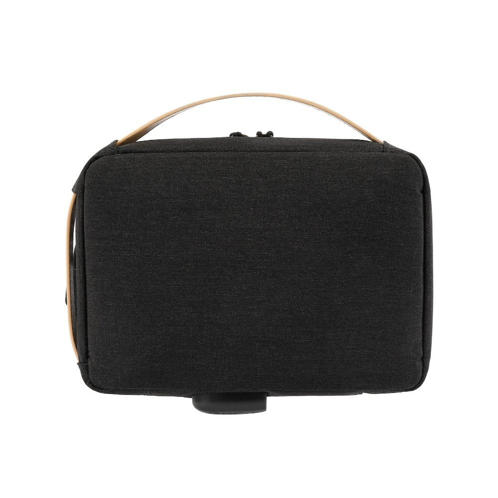 POSO, Travel Business Handbag, Cable Organizer Hard Disk Case Electronic Accessories Digital Storage Bag Water Resistant With USB Charging Port, Dark Grey