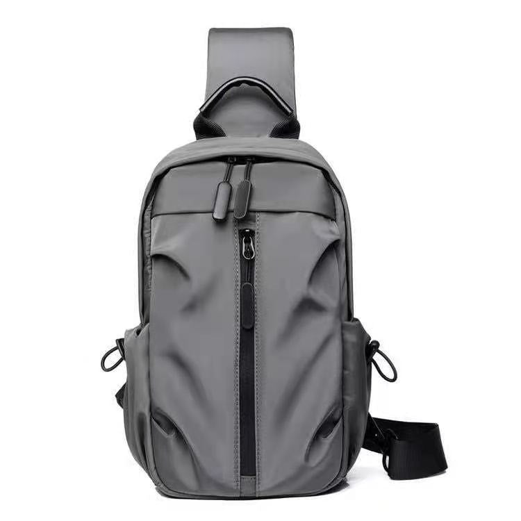 Poso, Anti Theft Sling Bag, Crossbody Pack - Lockable Zippers, Rfid Safe Pocket And Cut Resistant Fabric Grey