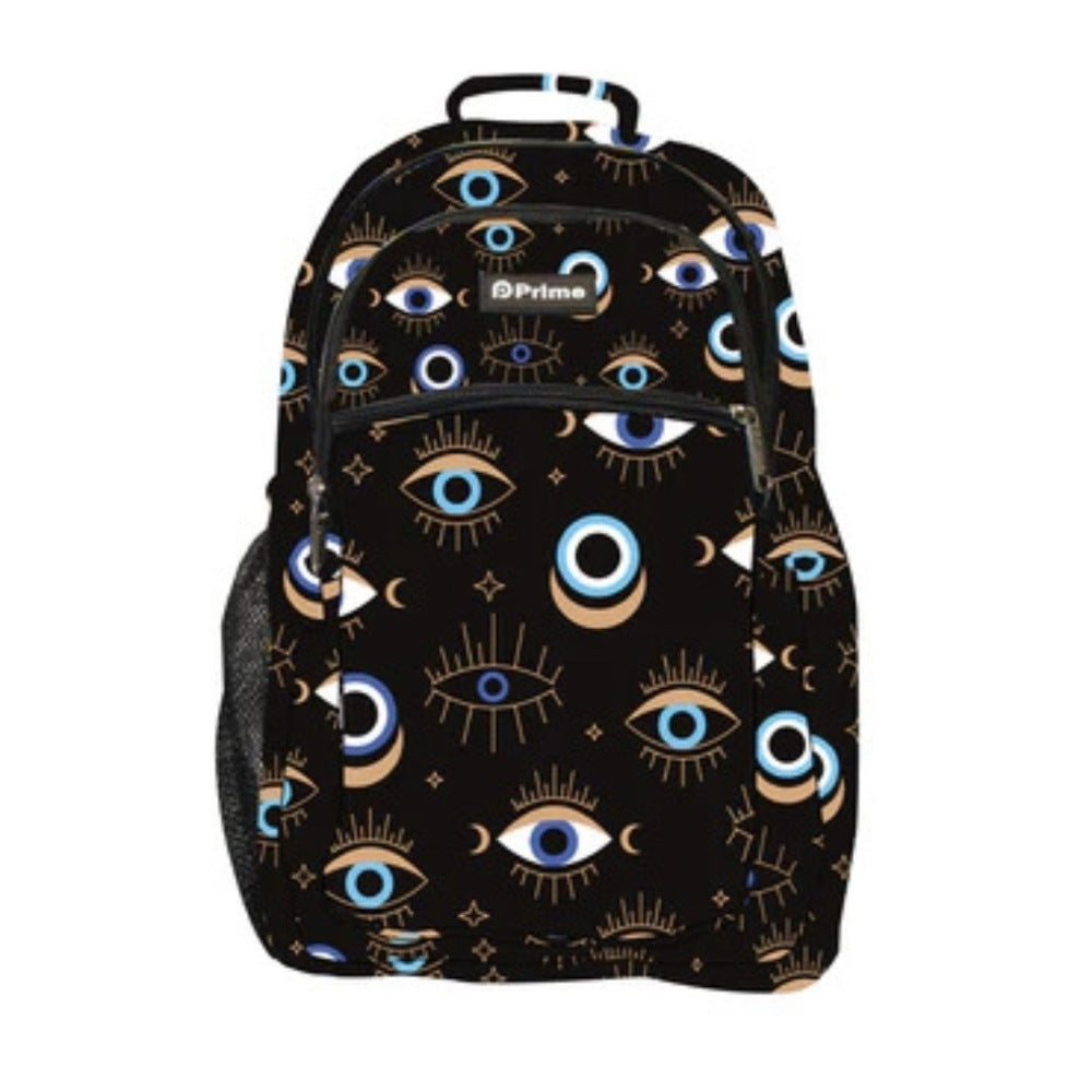 Primebag, Waterproof Backpack, Schoolbag, Lunch Box Carry Bag, Eyes