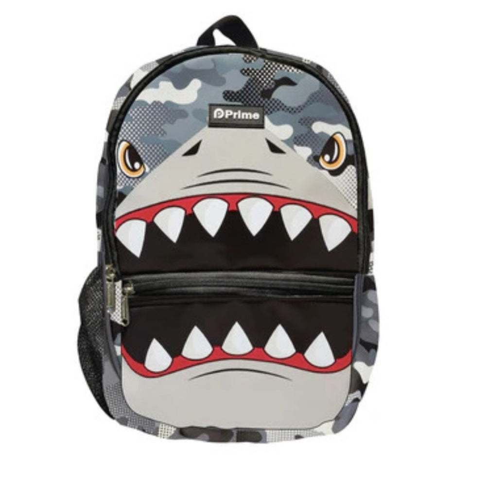 Primebag, Waterproof Backpack, Schoolbag, Lunch Box Carry Bag, Shark
