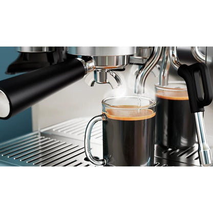 Philips Barista Brew Semi Automatic Espresso Machine - Single & Double Espresso + Americano Button, 280g Dual Bean Container, Intuitive Guidance, Calibrated Tamping, Metal Cappuccino, PSA3228