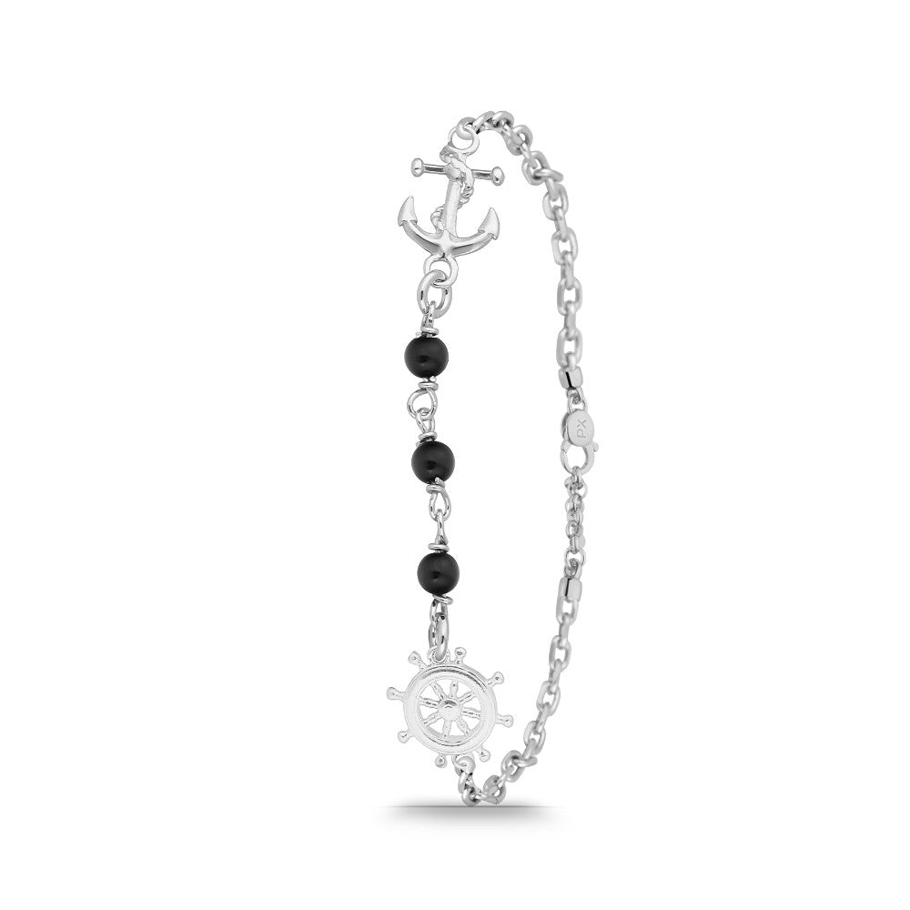 Polo Exchange, Man Silver Bracelet