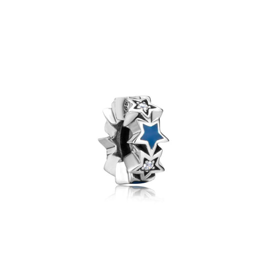 Polo Exchange, Woman Jewelries, Sterling Silver & White Cubic Zircona Star Charm