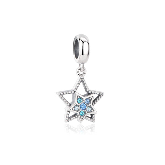 Polo Exchange, Woman Jewelries, Sterling Silver & Swarovski Crystal Star Charm