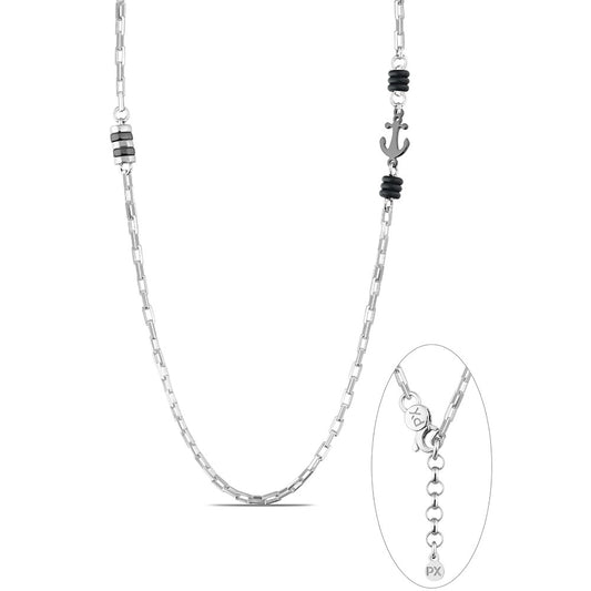 Polo Exchange, Man Silver Necklace