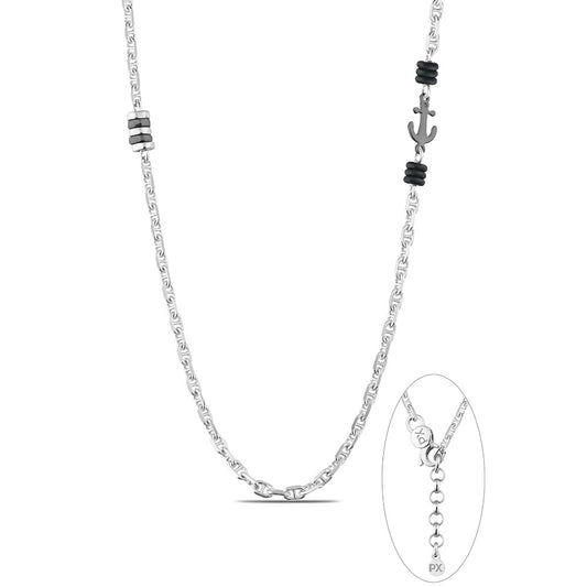 Polo Exchange, Man Silver Necklace