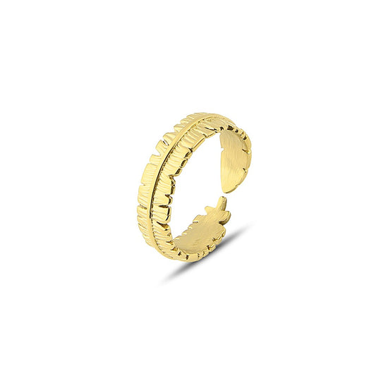 Polo Exchange, Women  Stainless Steel Ring Adjustable