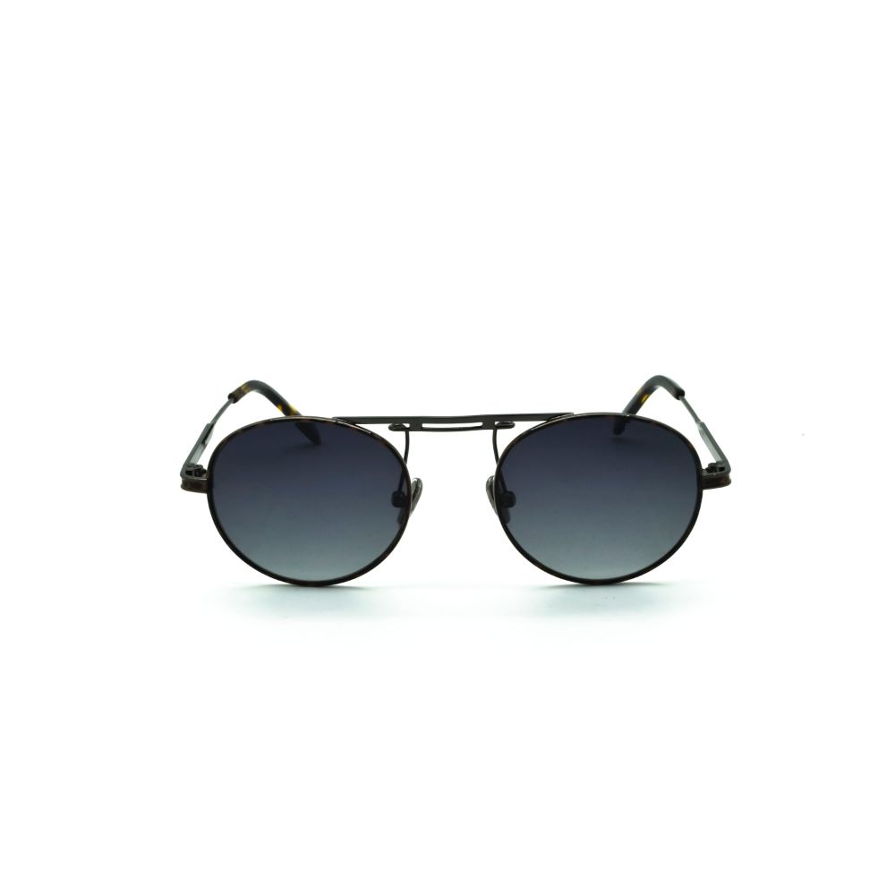 Polo Exchange, Unisex Sunglasses, Black Lenses, Brown Frame, Brown Black Temple.