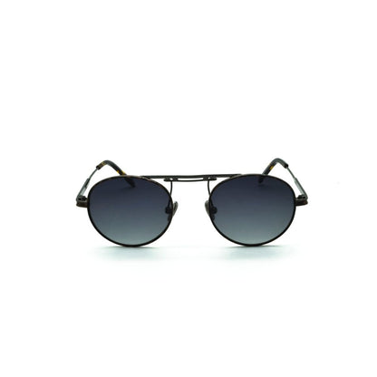 Polo Exchange, Unisex Sunglasses, Black Lenses, Brown Frame, Brown Black Temple.