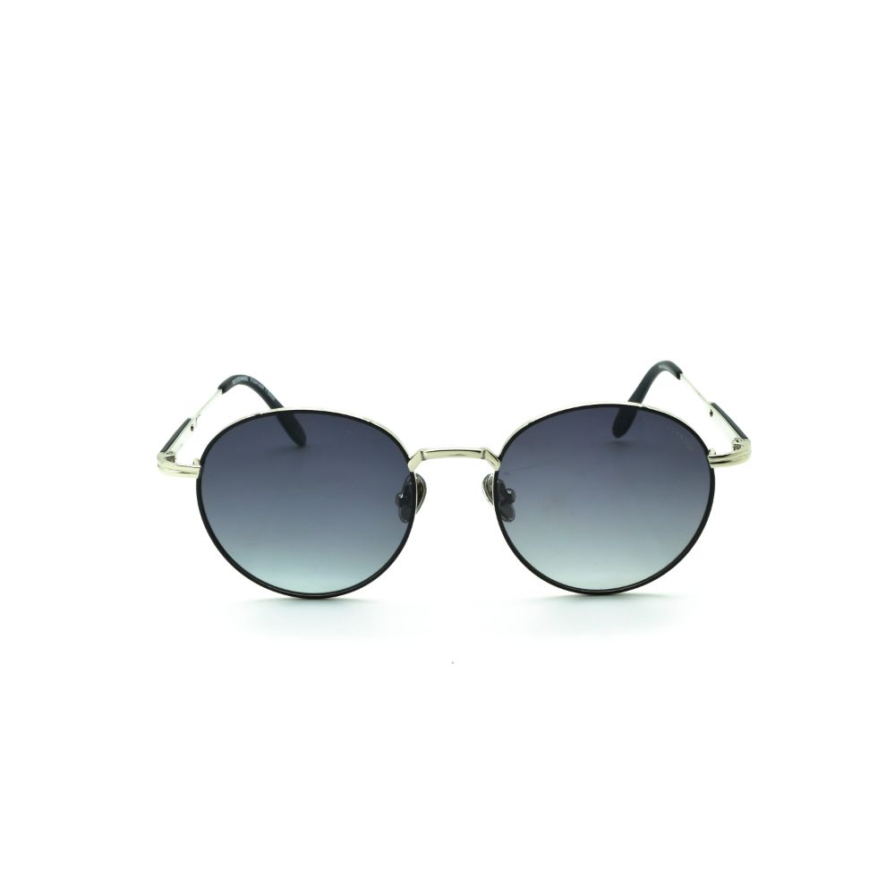 Polo Exchange, Unisex Sunglasses, Black Lenses, Blacl Frame, Black Silver Temple.