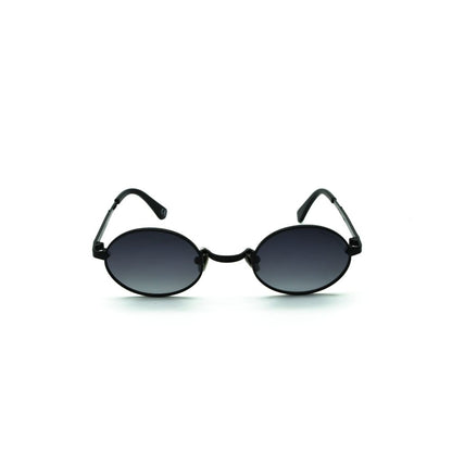 Polo Exchange, Unisex Sunglasses, Black Lenses, Black Frame, Black Temple.