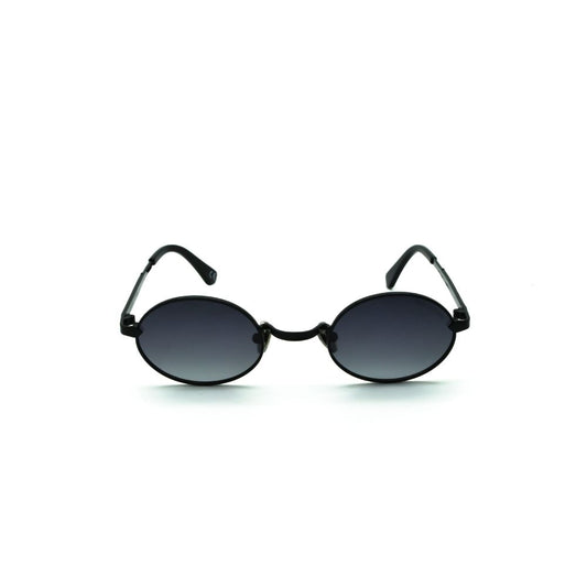Polo Exchange, Unisex Sunglasses, Black Lenses, Black Frame, Black Temple.