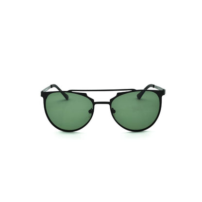 Polo Exchange, Unisex Sunglasses, Green Lenses, Black Frame, Black Temple.