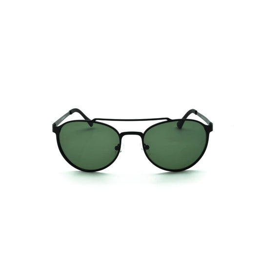 Polo Exchange, Unisex Sunglasses, Green Lenses, Black Frame, Black Temple.