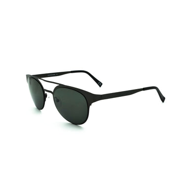Polo Exchange, Unisex Sunglasses, Green Lenses, Black Frame, Black Temple.