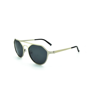 Polo Exchange, Femme Sunglasses, Blue Lenses, Silver Frame, Silver Temple.