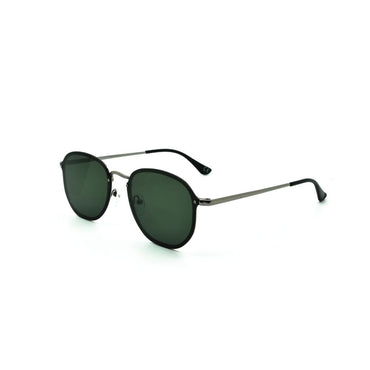 Polo Exchange, Femme Sunglasses, Green Lenses, Black Frame, Silver Temple.