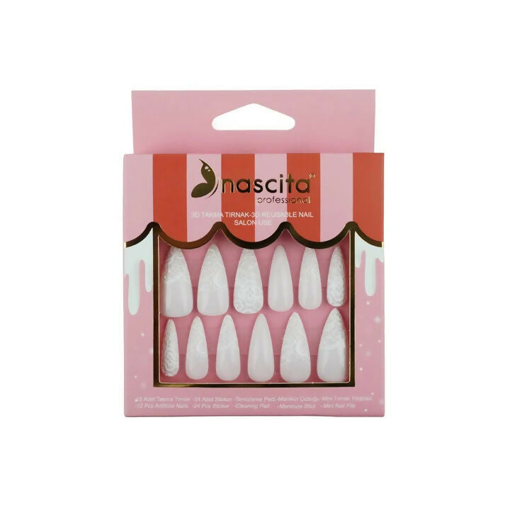 Nascita 3D Artificial Nails Set 304 Pack of 12