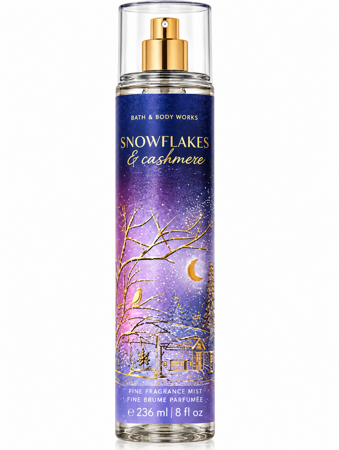 BATH AND BODY WORKS SNOWFLAKES OF CASHMERE BODY MIST 236ML