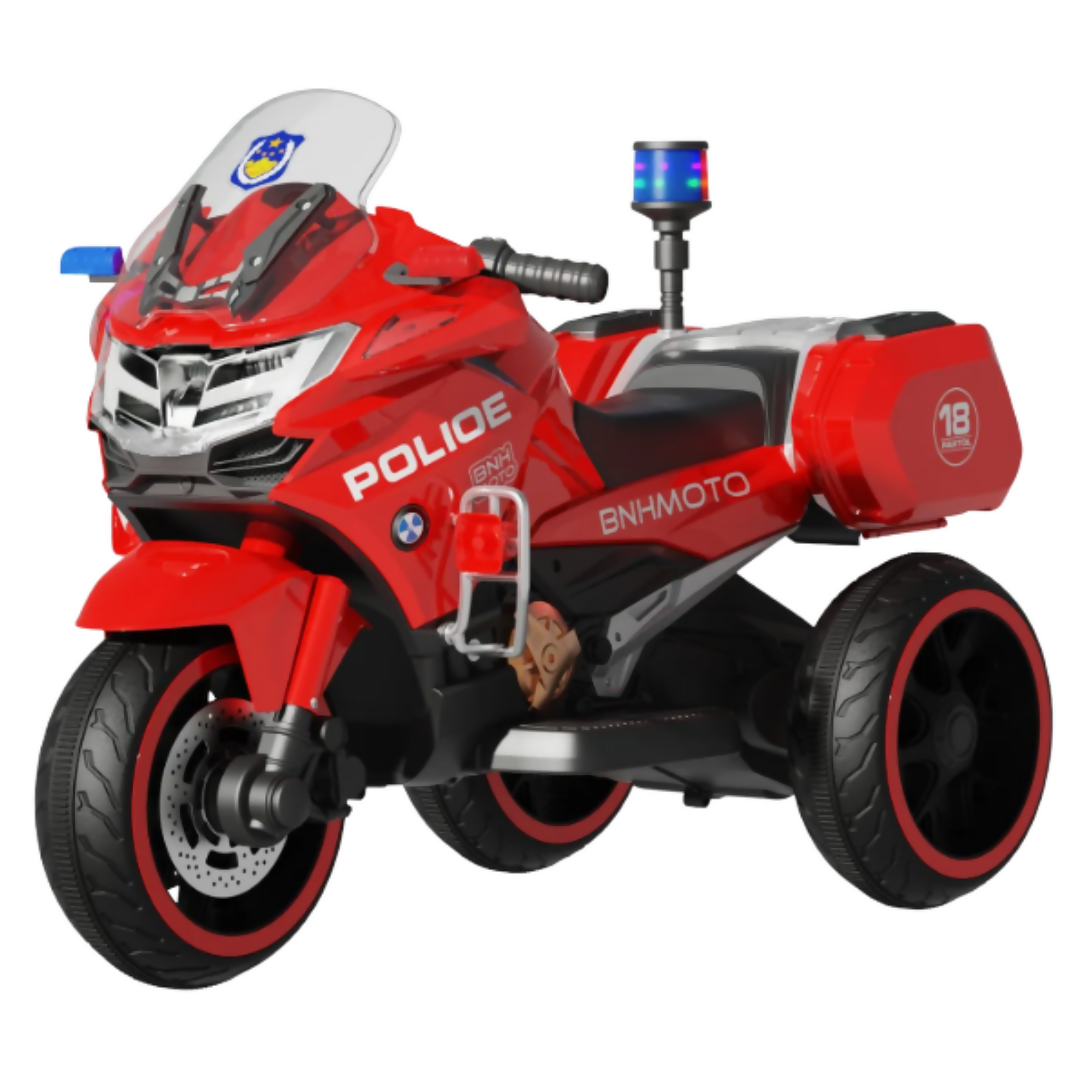 Three-Wheeled Kids Electric Motorcycle – Bluetooth, LED Lights & Remote Control (Ages 3–8)