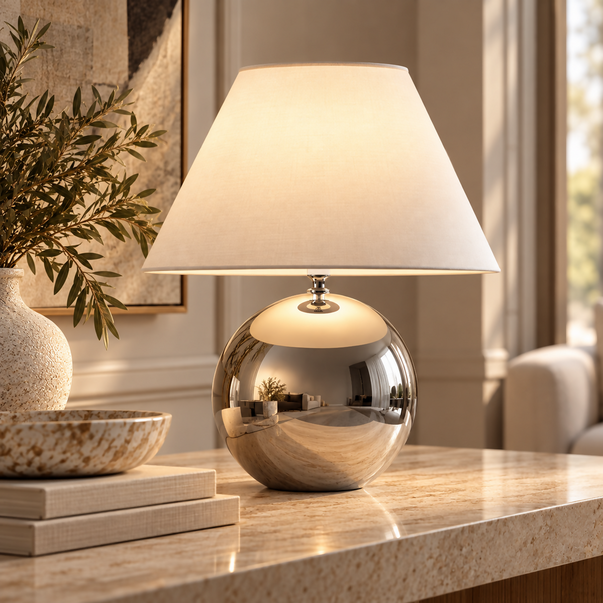Luna Chrome Table Lamp | TL-069-02