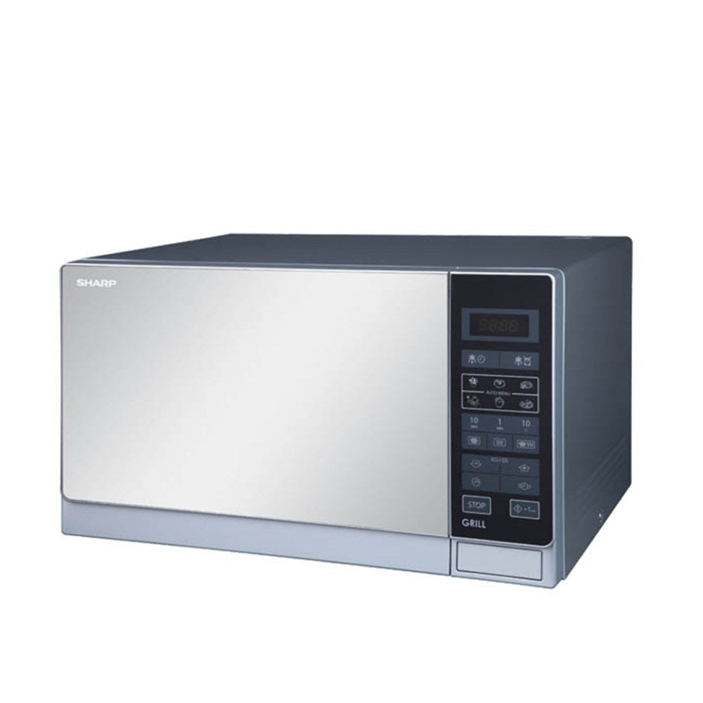 Sharp, Microwave Oven With Grill, Silver, 25L, 900W