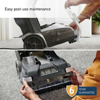 Vax SpinScrub Power Plus 1200W Upright Carpet-Deep Cleaner - 5 Rotating Brushes, 1H Fast Drying, XL Dual Tanks (4.5L-3L), and Antimicrobial Upholstery-Stair Tools, VAX-CDCWSSXA