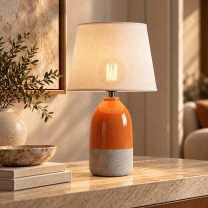 Sienna Ceramic & Stone Table Lamp | TL-030-1