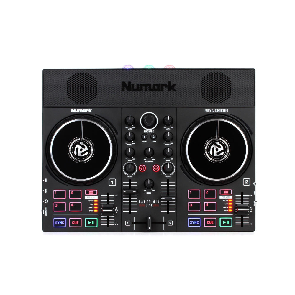 Numark Party Mix Live DJ Controller with Built-IN Light Show and Speakers, RAG-LIVE0000