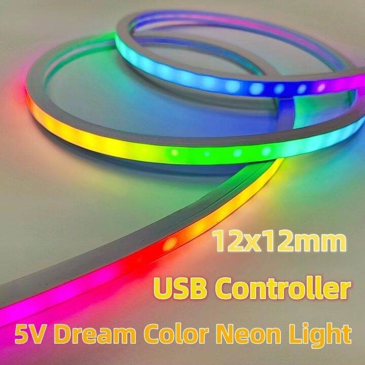 Led - Neon - Rgb - Magic 5M Light Follows Sound Custom Colors Full Color Light Color Timing Infrared Remote Mobile App