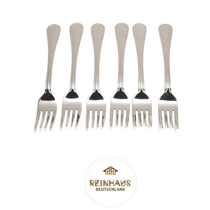 Reinhaus, Flatware / Cutlery / Stainless Steel Model 1110 Dinner Fork Set 6pcs