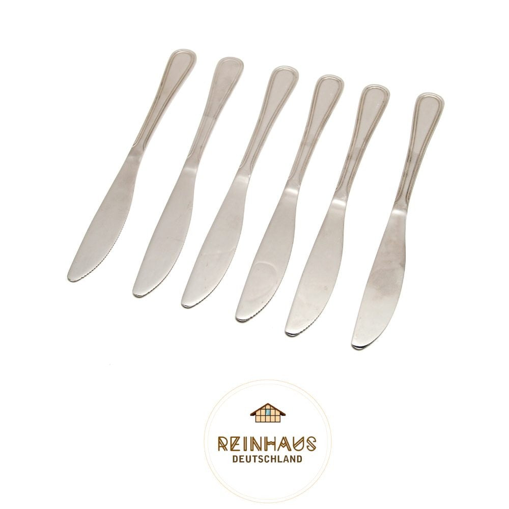 Reinhaus, Flatware / Cutlery / Stainless Steel Model 1110 Dinner Knife Set 6pcs