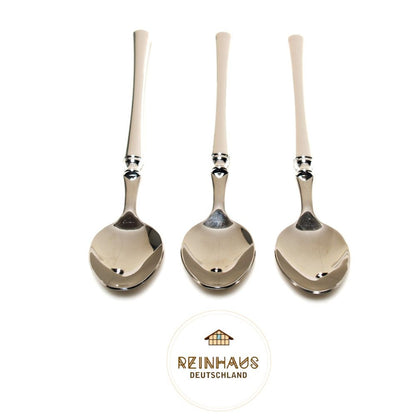 Reinhaus, Flatware / Cutlery / Stainless Steel Model Shine Star Dinner Spoon Set 3pcs