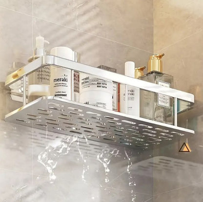 Reinhaus, Silver Bathroom Racks 30.5X13X5.5Cm Aluminium Alloy 2 Racks B/50