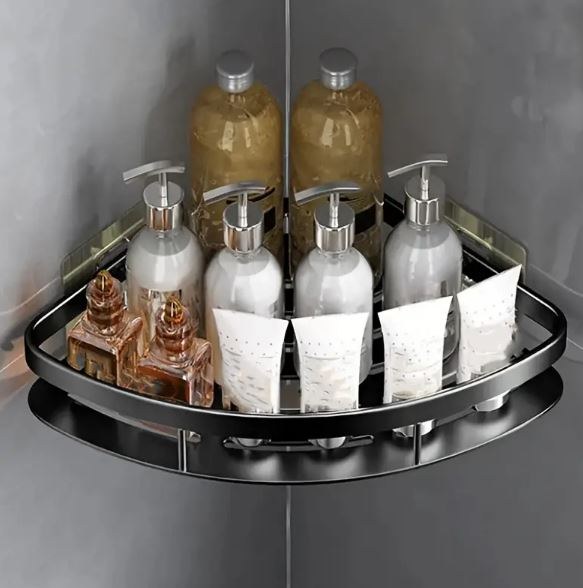 Reinhaus, Black Bathroom Racks Aluminium Alloy 2 Racks B/50