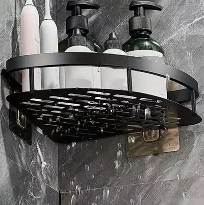 Reinhaus, Black Bathroom Racks Aluminium Alloy 2 Racks B/50