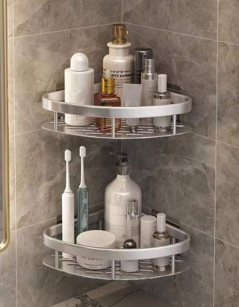 Reinhaus, Silver Bathroom Racks Aluminium Alloy 2 Racks B/50