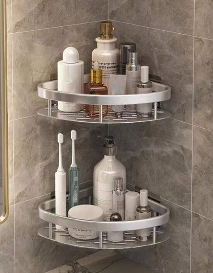 Reinhaus, Silver Bathroom Racks Aluminium Alloy 2 Racks B/50