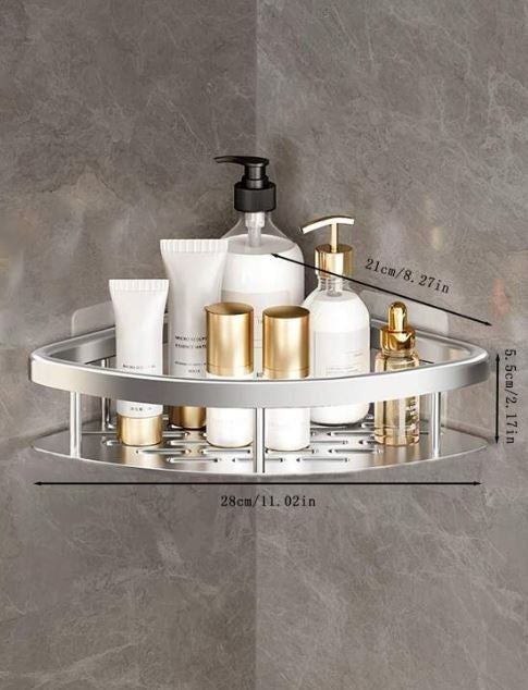 Reinhaus, Silver Bathroom Racks Aluminium Alloy 2 Racks B/50