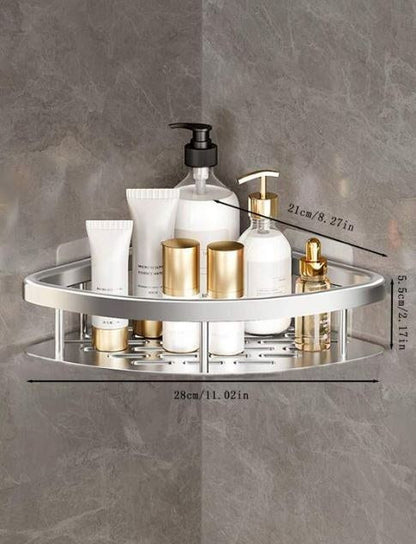 Reinhaus, Silver Bathroom Racks Aluminium Alloy 2 Racks B/50