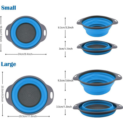 Reinhaus, Blue Retractable Small Strainer 24*19.4*8 Cm B/150