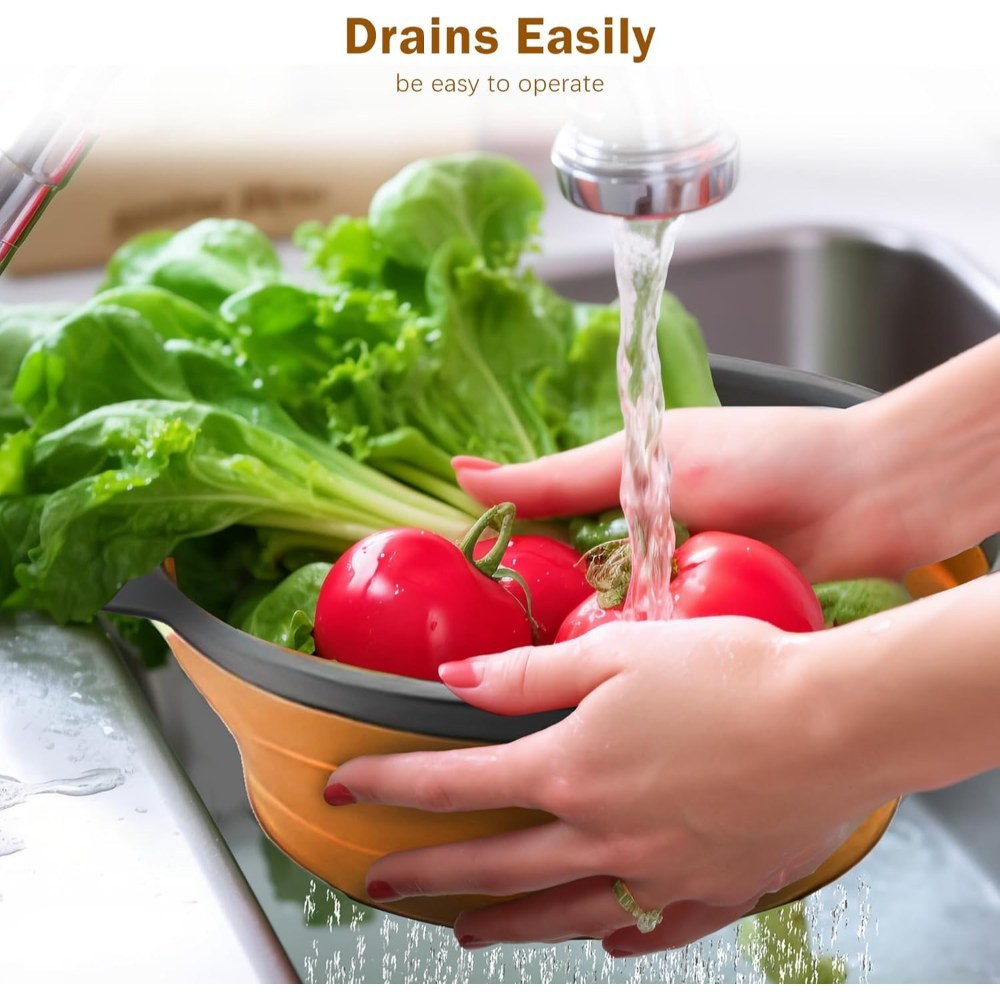 Reinhaus, Orange Retractable Small Strainer 24*19.4*8Cm