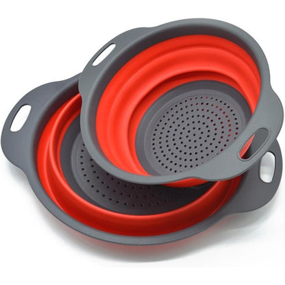 Reinhaus, Red Retractable Small Strainer 24*19.4*8 Cm B/150