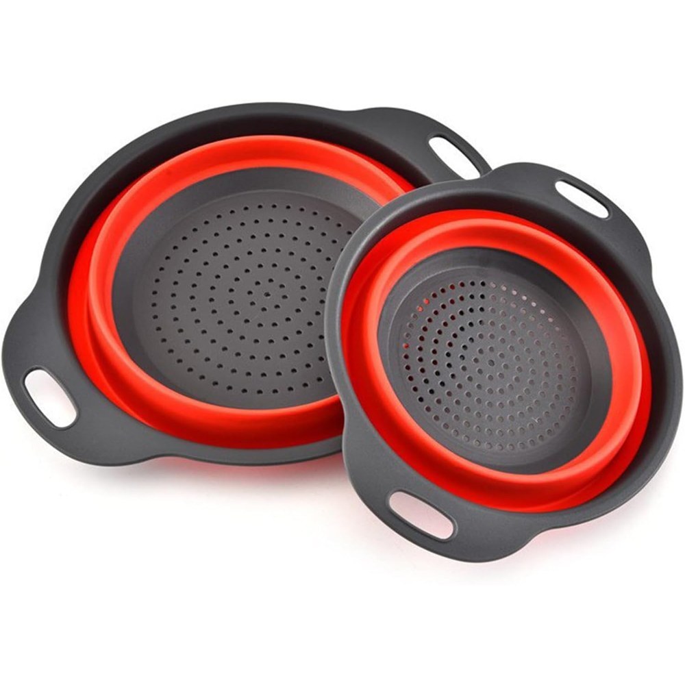 Reinhaus, Red Retractable Small Strainer 24*19.4*8 Cm B/150